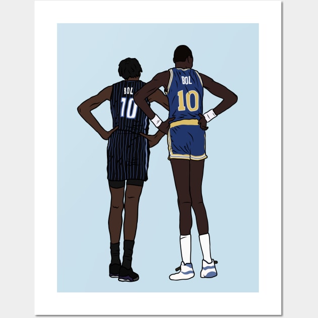 Manute & Bol Bol Wall Art by rattraptees